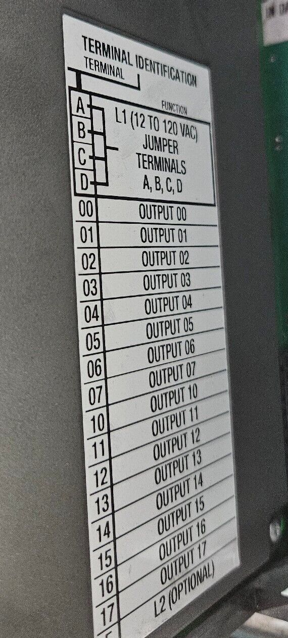AB 1771-A4B 16-SLOT I/O CHASSIS / 1771-OAD MODULE / 1771-P7D POWER SUPPLY. 3F