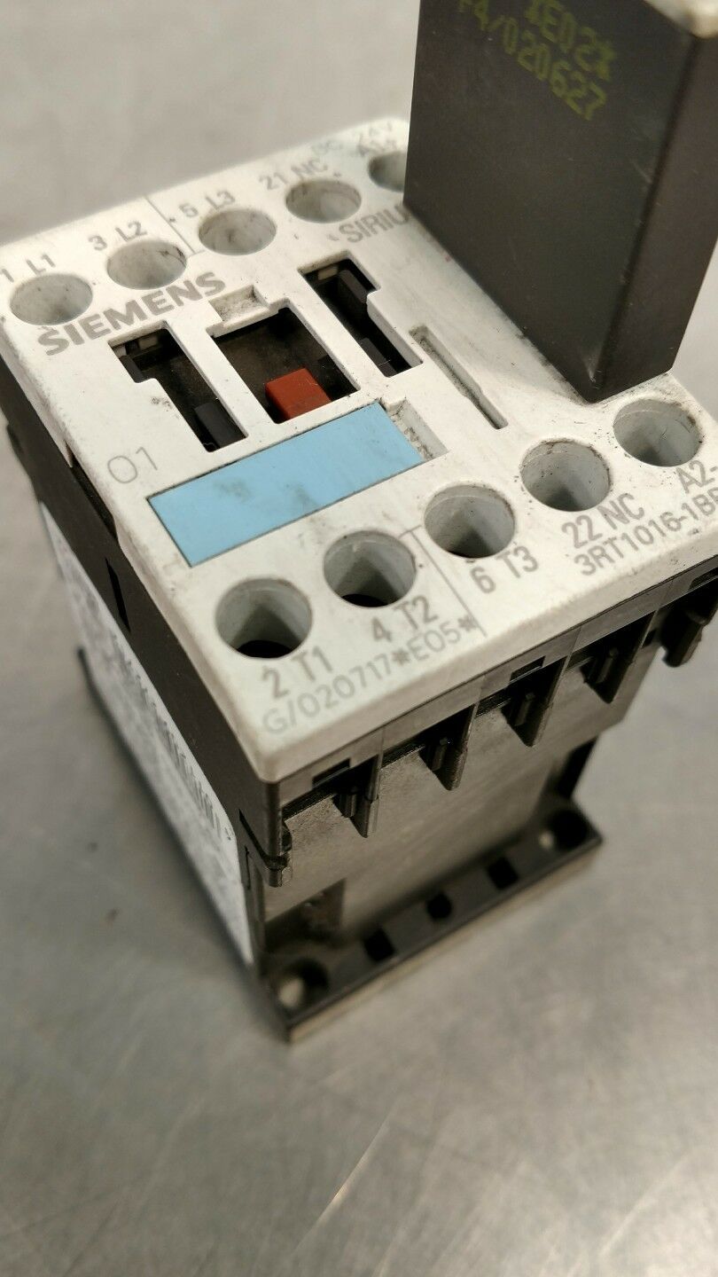 Siemens Sirius 3RT1016-1BB42 G/020717*E05* DC 24V Contactor 4E-12