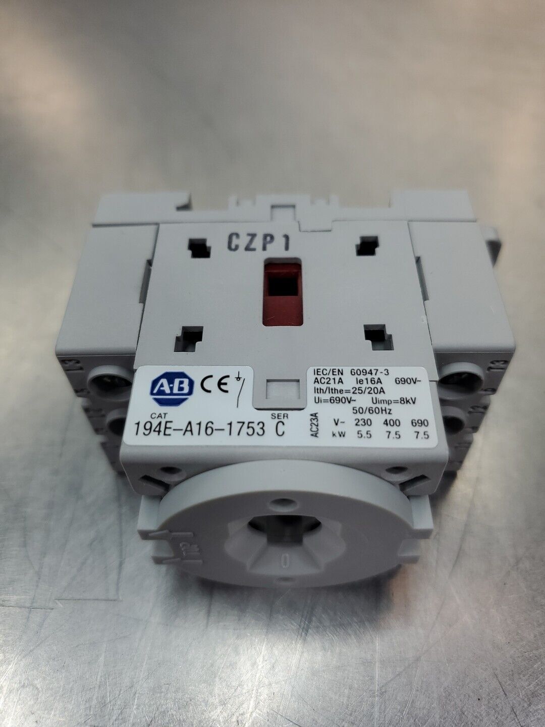 Allen Bradley 194E-A16-1753 Ser. C LoadSwitch Base Mount. 4C-25