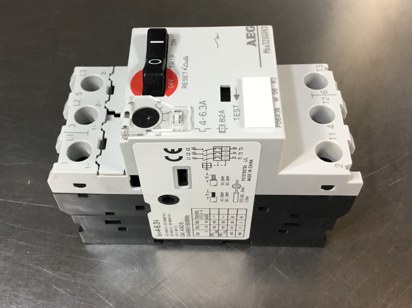 AEG Motor Protection MBS32SG063 107403 4-6.3A 3 Pole. 4C