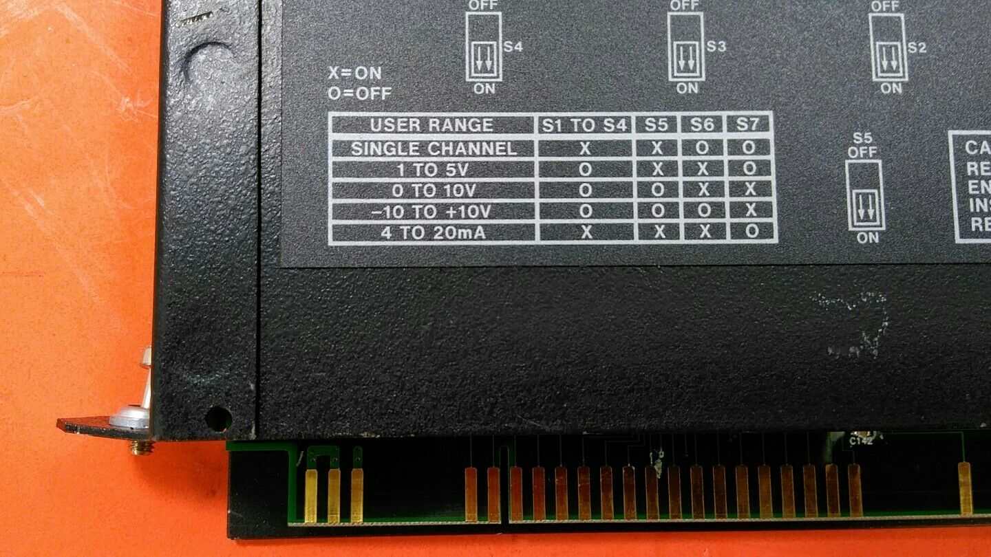 Square D 8030 RIM121 SY/MAX PLC Relay Input Mod 4pt, 1-10VDC, 4-20mA. 3C