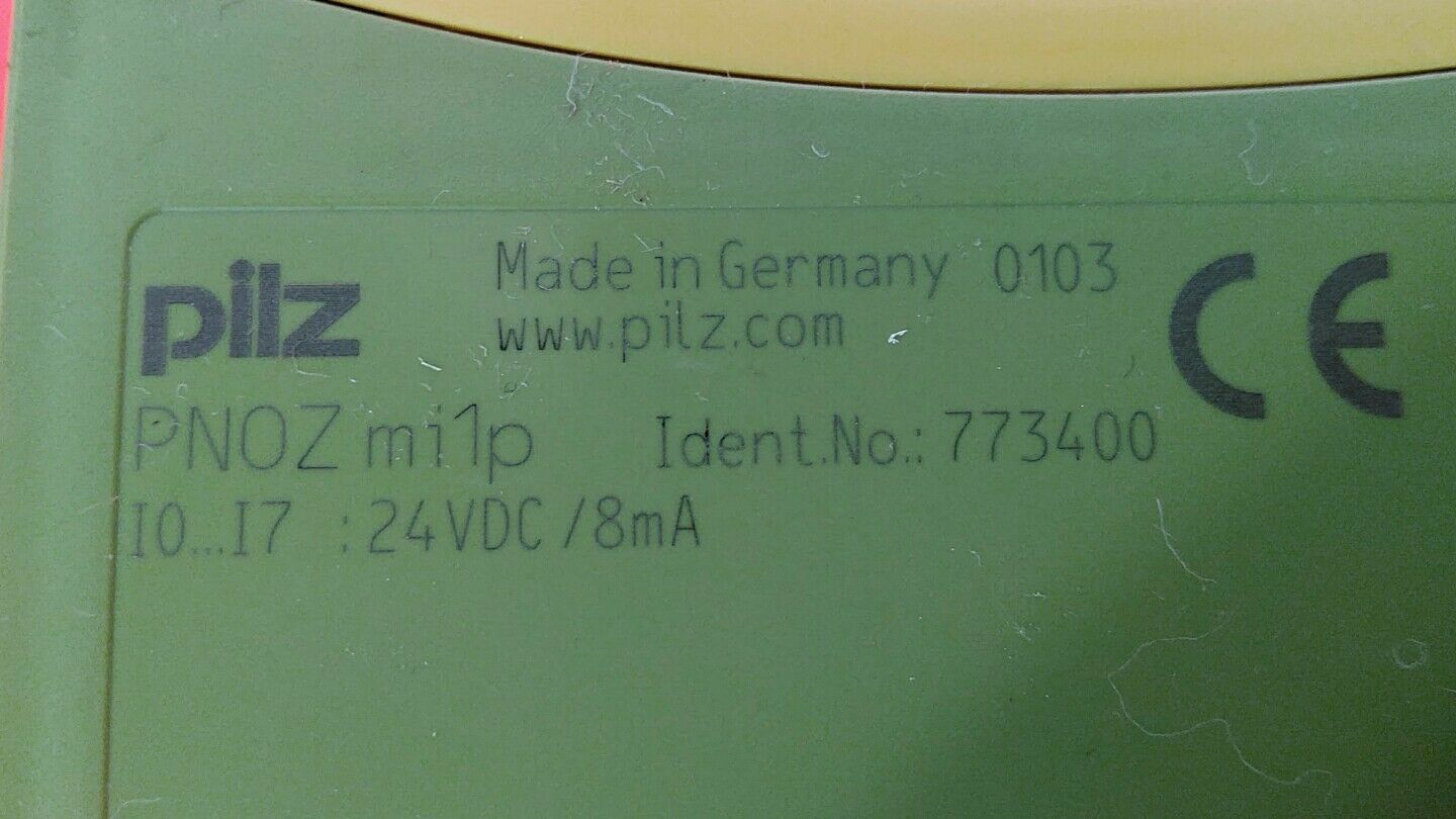 PILZ PNOZ MI1P 773400 ID# 773400 24VDC. 3A