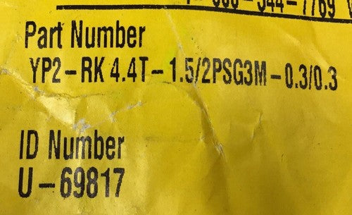 TURCK ELEKTRONIK YP2-RK4.4T-1.5/2PSG3M-0.3/0.3 Cable                        5A-1