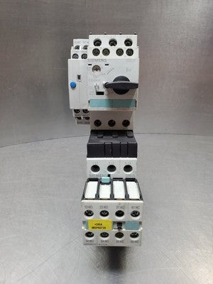 Siemens 3RV1021-0EA10 Motor Starter w/3RT1023-1B..0 Contactor