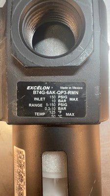 Norgren B74G-6AK-QP3-RMN Air Filter Regulator 150 PSI