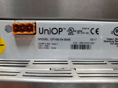 UniOP CP10G-04-0045 Operator Interface Panel, 24VDC, 0.30A
