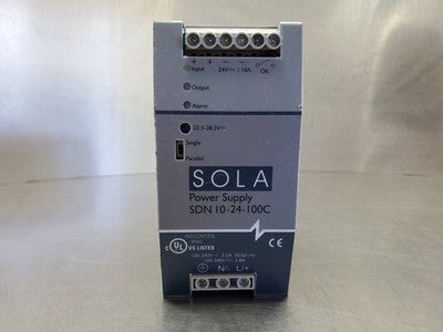 SOLA SDN 10-24-100C Power Supply, 24V 10A
