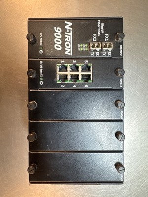 N-TRON 9000B Industrial Network Switch W/ 9002CPU and 9006TX