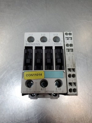 Siemens 3RT1026-1BB40 Contactor w/3RH1921-2EA02 Auxillary Contact