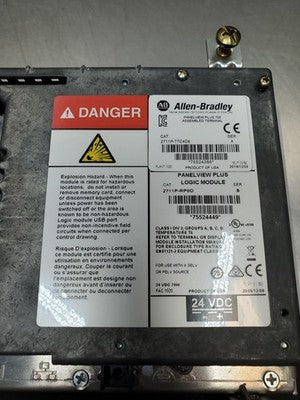 Allen-Bradley 2711P-T7C4D8 HMI Terminal, 24VDC w/2711P-RN6 Mod (REFURB)
