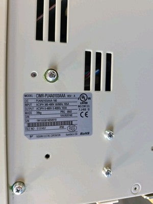 Yaskawa  CIMR-PU4A0103AAA  103Amp 400V P1000 75HP Drive