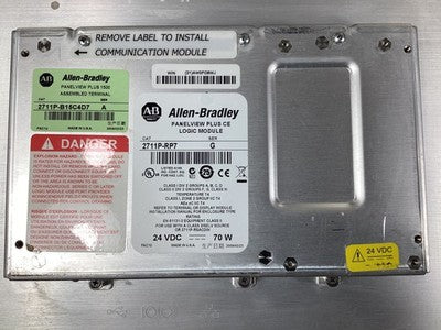 Allen-Bradley 2711P-B15C4D7 HMI Terminal 24VDC 2711P-RP7 24 VDC