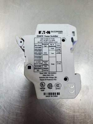 EATON CHCC Fuse Holder, 600V, 30A, 50/60Hz