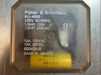 Potter &amp; Brumfield KU-4699 Relay 120V 10A 600434-6 50/60Hz
