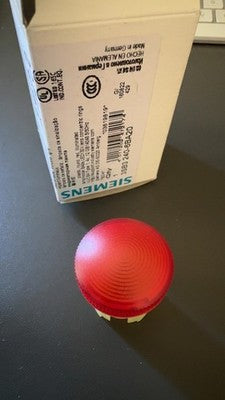Siemens 3SB3 240-6BA20 Illuminated Pushbutton Red LED 130V 50/60Hz