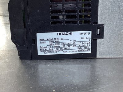 Hitachi WJ200-007LF-SG VFD Inverter Drive 200-240V