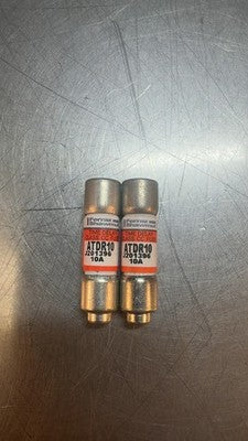 Ferraz Shawmut ATDR10 Time Delay Fuse 10A J201396 - Pack of 2