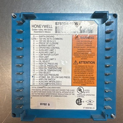 Honeywell S7830A 1005 Expanded Annunciator
