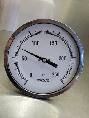 Ashcroft Maxivision Temperature Gauge, 0-250°F