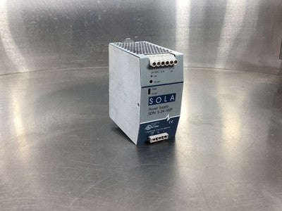 SOLA / HEVI-DUTY SDN 5-24-100P DIN Rail Power Supply 24VDC 5A
