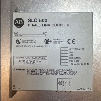 Allen-Bradley SLC 500 DH-485 Link Coupler