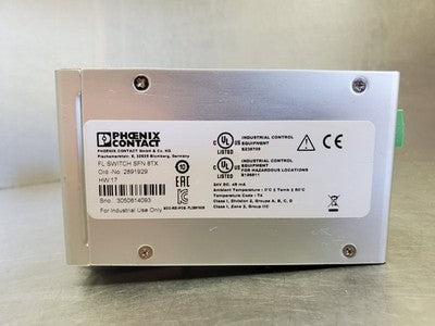 Phoenix Contact FL SWITCH SFN 8TX Industrial Ethernet Switch, 8-Port