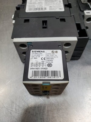 Siemens 3RV1021-1EA10 Motor Starter Assembly w/3RT1024-1B..0