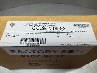 Allen-Bradley 1756-IB16 Ser.A DC D/I Module, 16Pt, 12/24V DC
