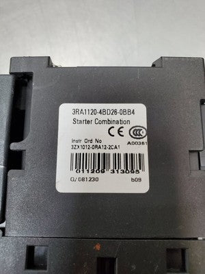 Siemens 3RA1120-4BD26-0BB4 Motor Starter Combination, 20A