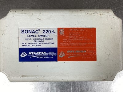 Delavan SONAC 220 Level Switch 220V