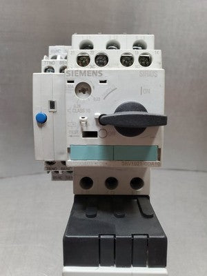 Siemens 3RV1021-0DA10 Motor Starter Assembly w/3RH1921-1FA22