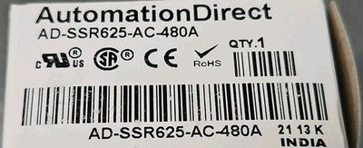 Automation Direct AD-SSR625-AC-480A Solid State Relay                    Loc4C38