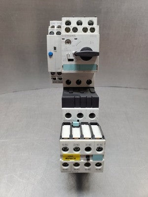 Siemens 3RV1021-0DA10 Motor Starter Assembly w/3RH1921-1FA22