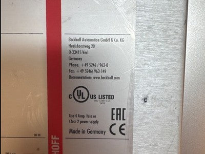 Beckhoff CP2716-1028-0010 HMI Panel 15.6 inch