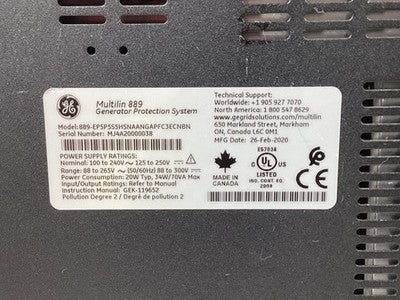 GE 889-EP5P5S5H5NAANGAPFC3ECNBN 100-240V 50/60Hz
