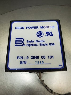 Basler Electric 9284900101 DECS Power Module, P/N 9284900101
