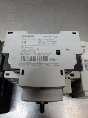 Siemens 3RV1021-1JA10 SIRIUS Motor Starter Protector Assembly, 8.5-10A