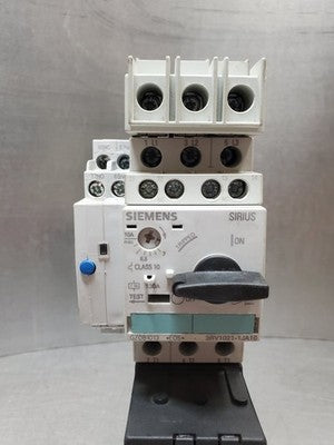 Siemens 3RV1021-1JA10 SIRIUS Motor Starter Protector Assembly, 8.5-10A