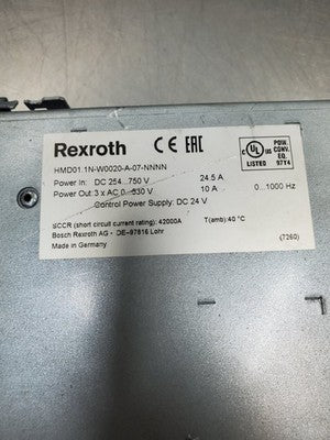 Rexroth HMD01.1N-W0020-A-07-NNNN Servo Drive, 24.5/10A