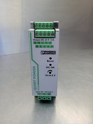 Phoenix Contact QUINT-PS/1AC/24DC/5 DIN Rail Power Supply, 24V/5A