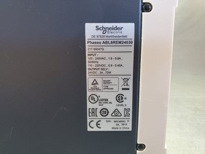 Schneider Electric Phaseo ABL8REM24030 Power Supply, 24VDC/3A