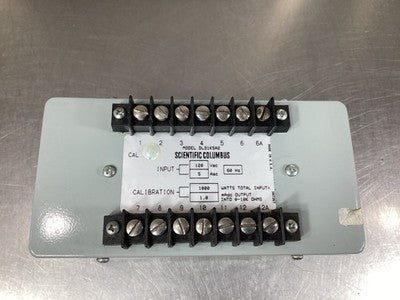 Scientific Columbus DL31K5A2 Watt Transducer 120V 3-Phase 60 Hz
