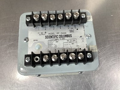 Scientific Columbus PF-34A4 Power Factor Transducer 0-10.5mA Out 60 Hz