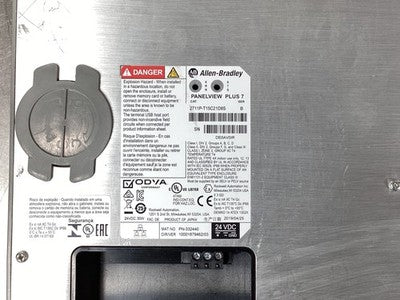 Allen-Bradley 2711P-T15C21D8S HMI 15" Touch PN-332440 24VDC