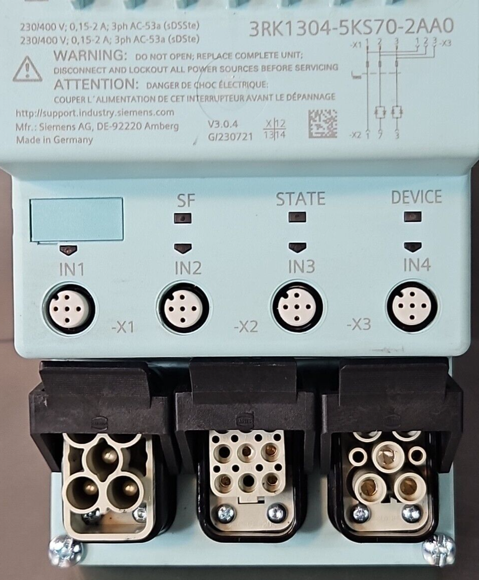 Siemens 3RK1304-5KS70-2AA0 Electronic motor starter (BIN4.4.5)