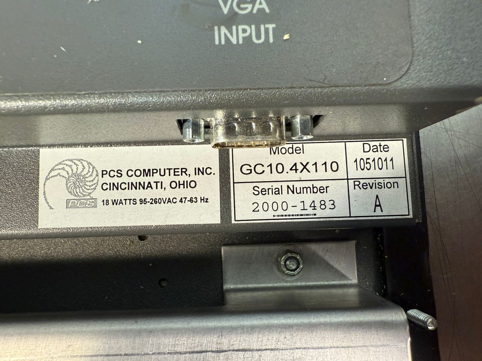 Torrington MDC GC10.4X110 18Watts 95-260 Vac 47-63Hz              (12.6.2)