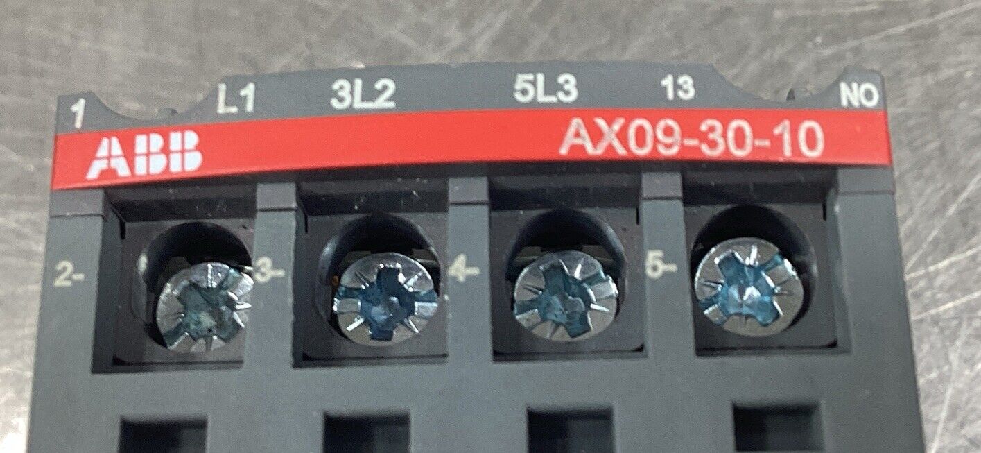 ABB   AX09-30-10-80   Contactor 220-230V 50Hz Coil: 110-120V       4C-43