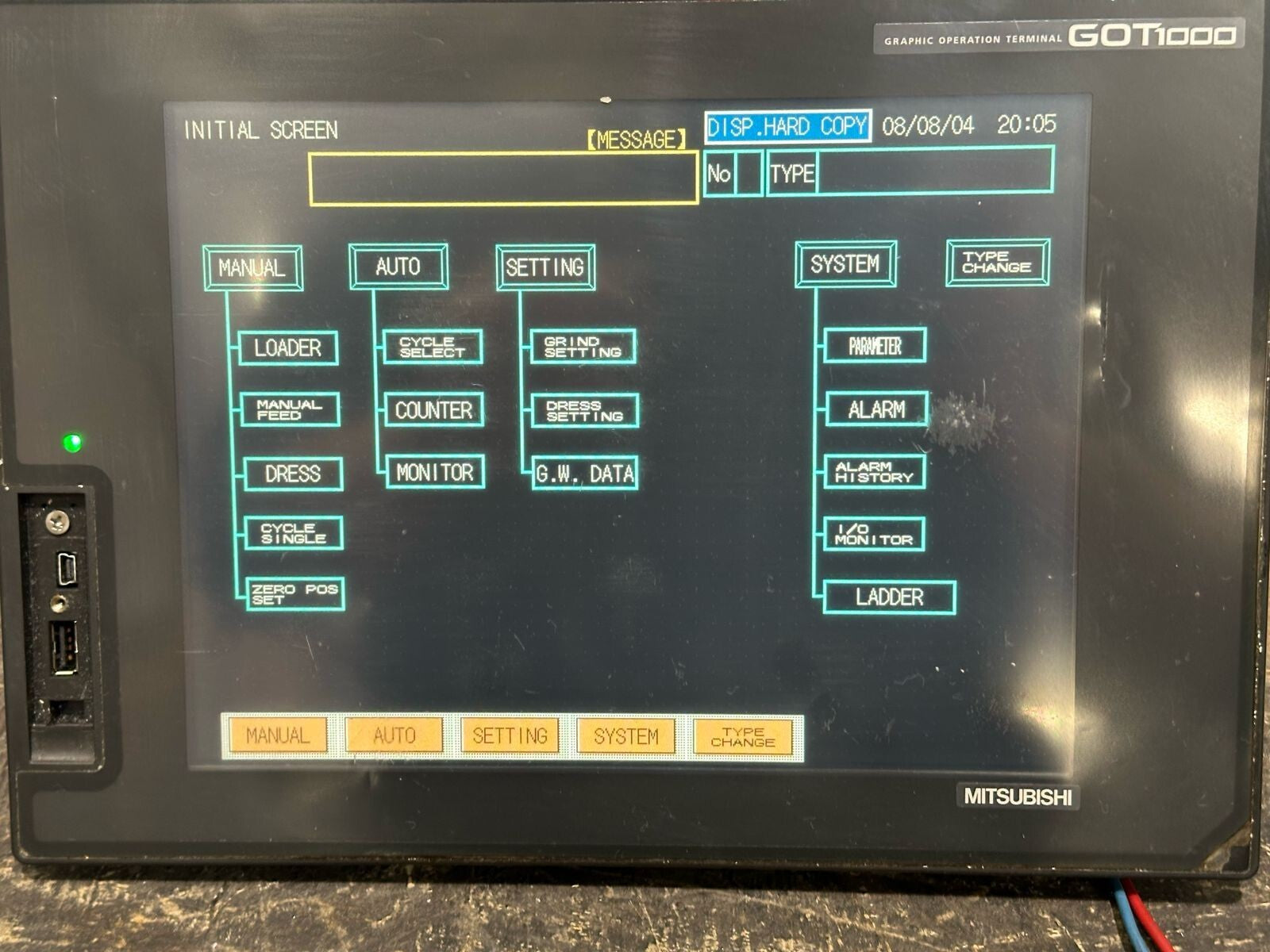 Mitsubishi GT1675M-VTBA GT1675M-VTBA-010 model Graphic Op. Terminal (8.5.5)