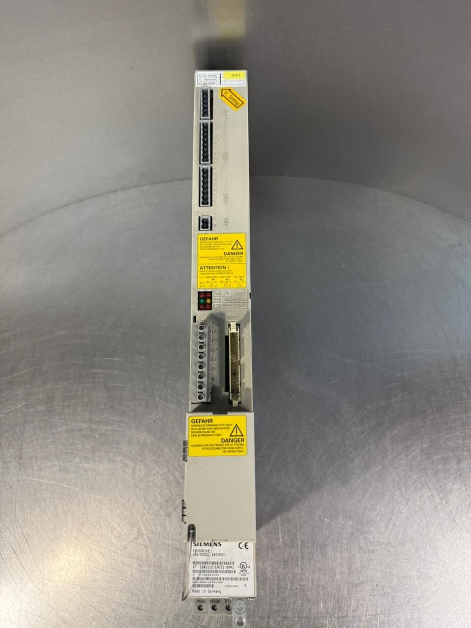 Siemens 6SN1112-1AC01-0AA1 Simodrive UEB-Modul Int/Ext.  Ver. E  (12.5.4)
