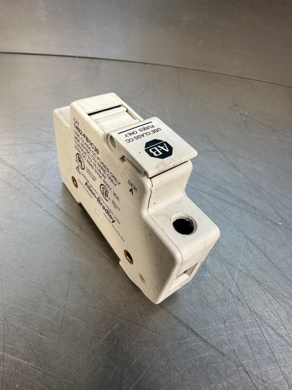 1492-FB1C30 Ser. A Allen Bradley 30A Fuse Holder 1492FB1C30 (4B-31)